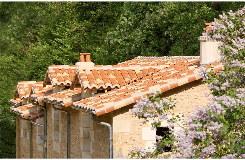 Photo toiture finie avec les nouvelles tuiles