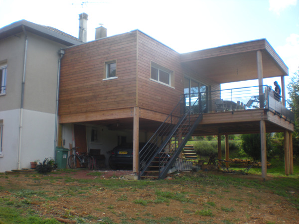 Photo vue de l'extérieur maison finie
