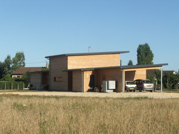 Photo maison en bois 1 chantier fini