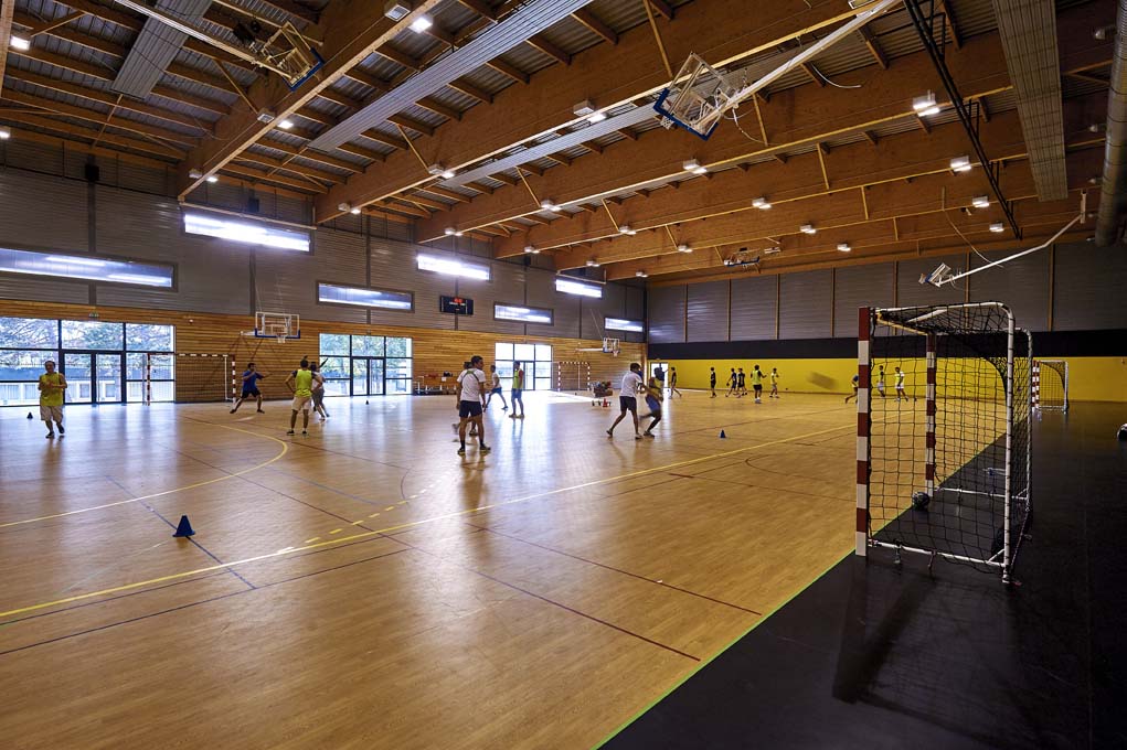 Gymnase vue de l'intérieur