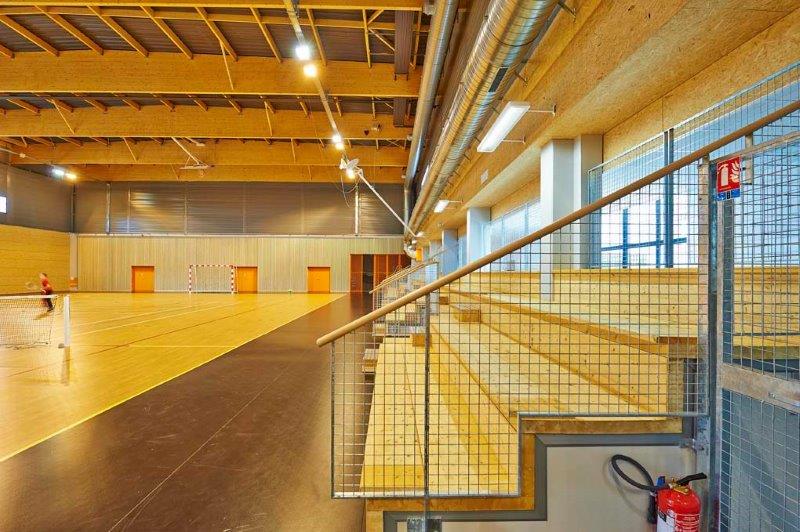 Vouillé Gymnase vu de l'intérieur
