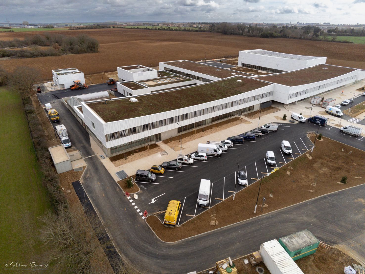 Vue drone, chantier fini