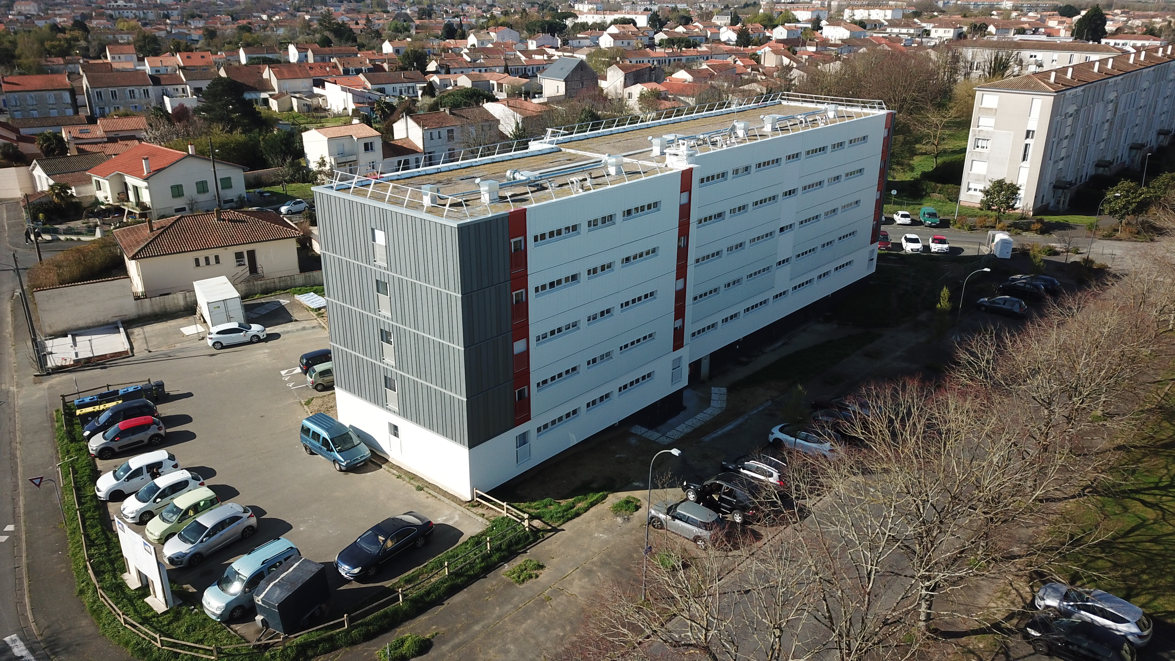Photo vue du ciel chantier fini