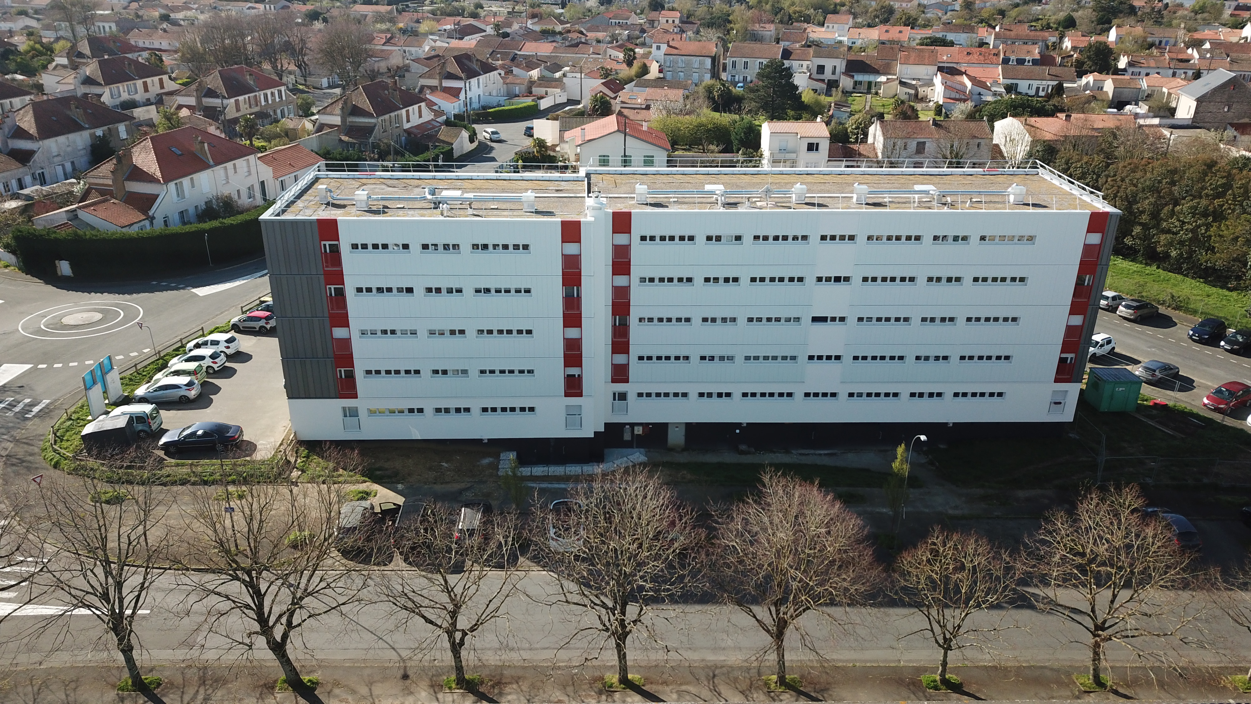 Photo vue du ciel chantier fini
