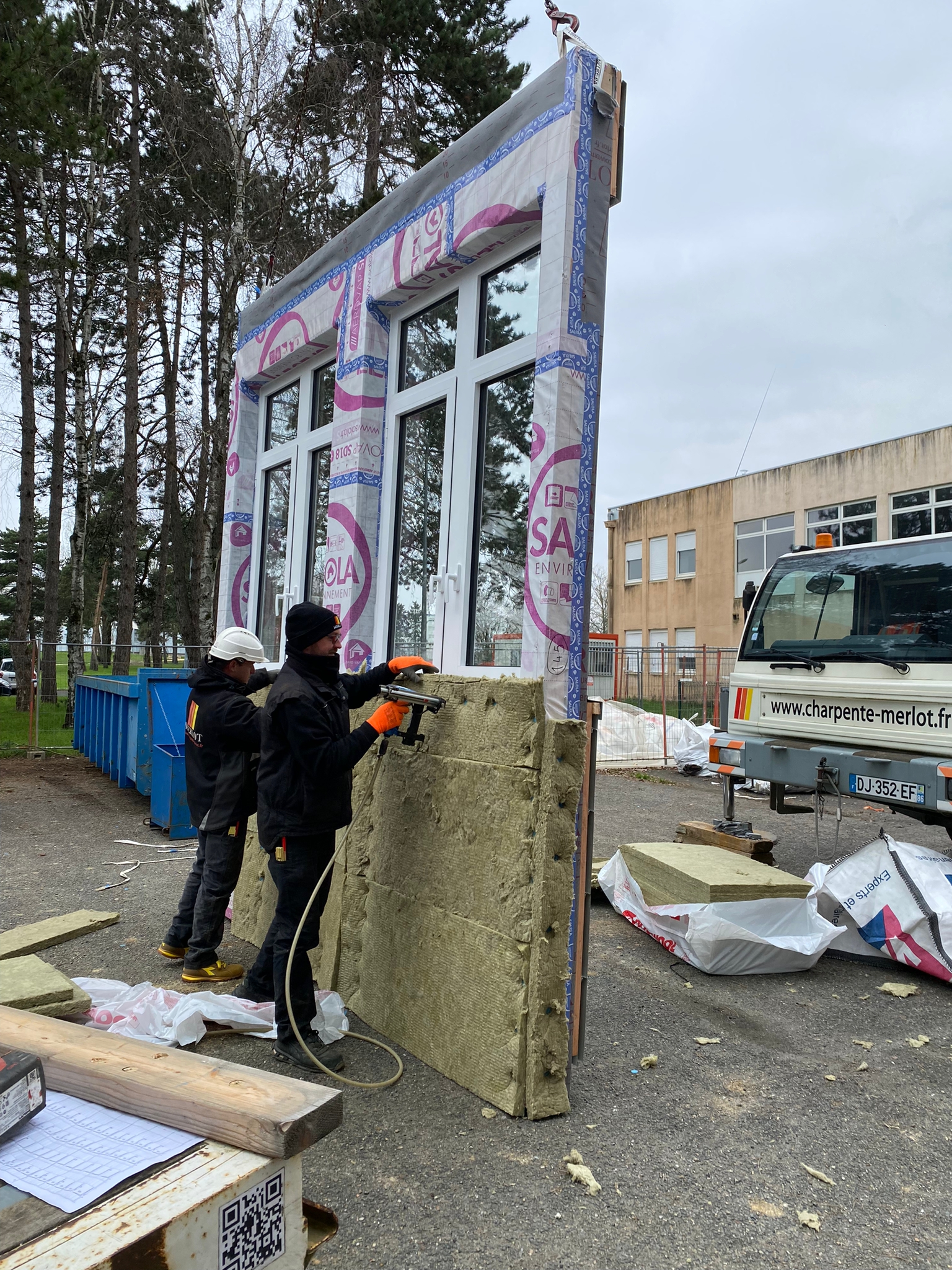 Mise en place du chantier