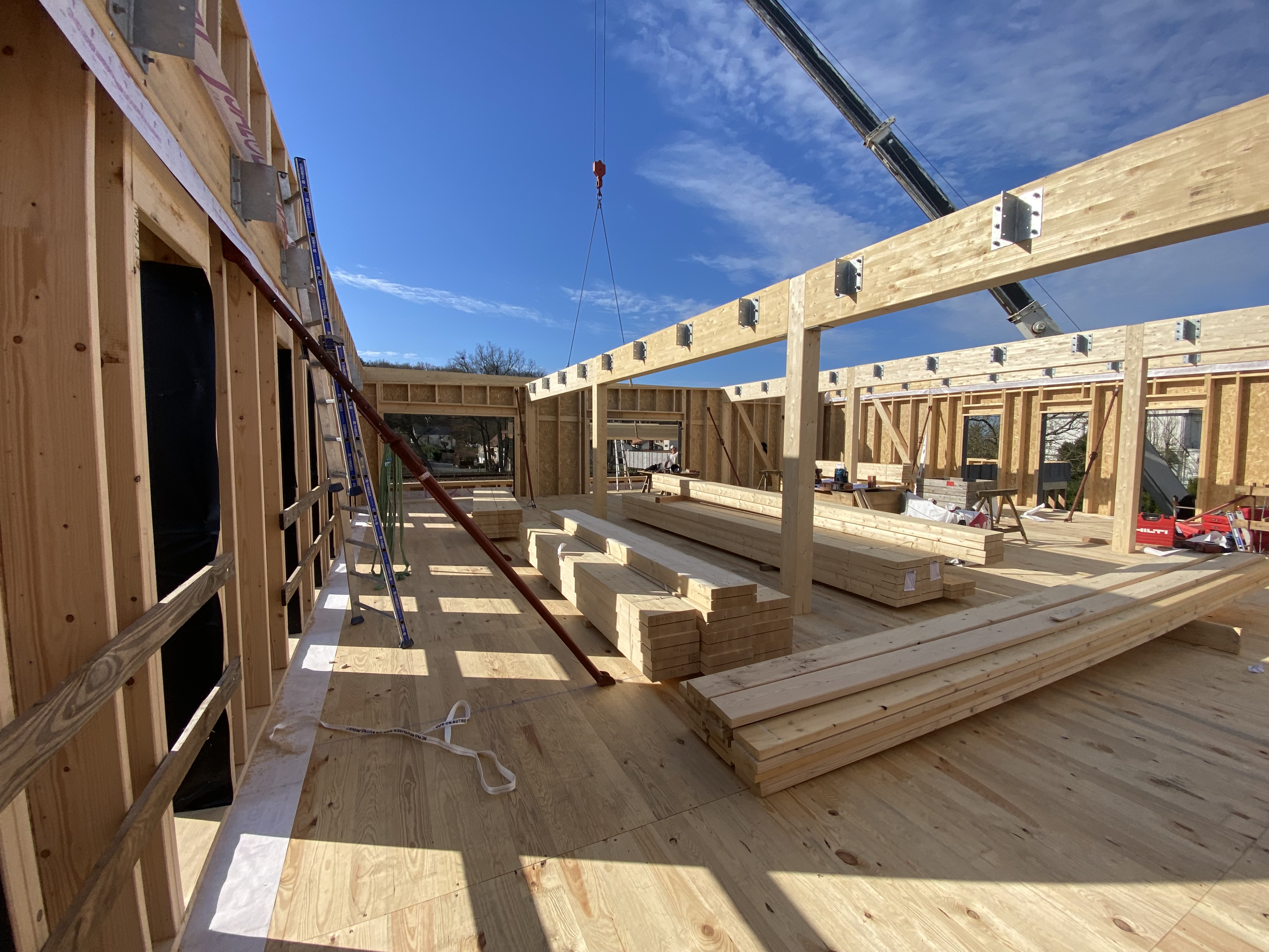 Photo du chantier (étage)