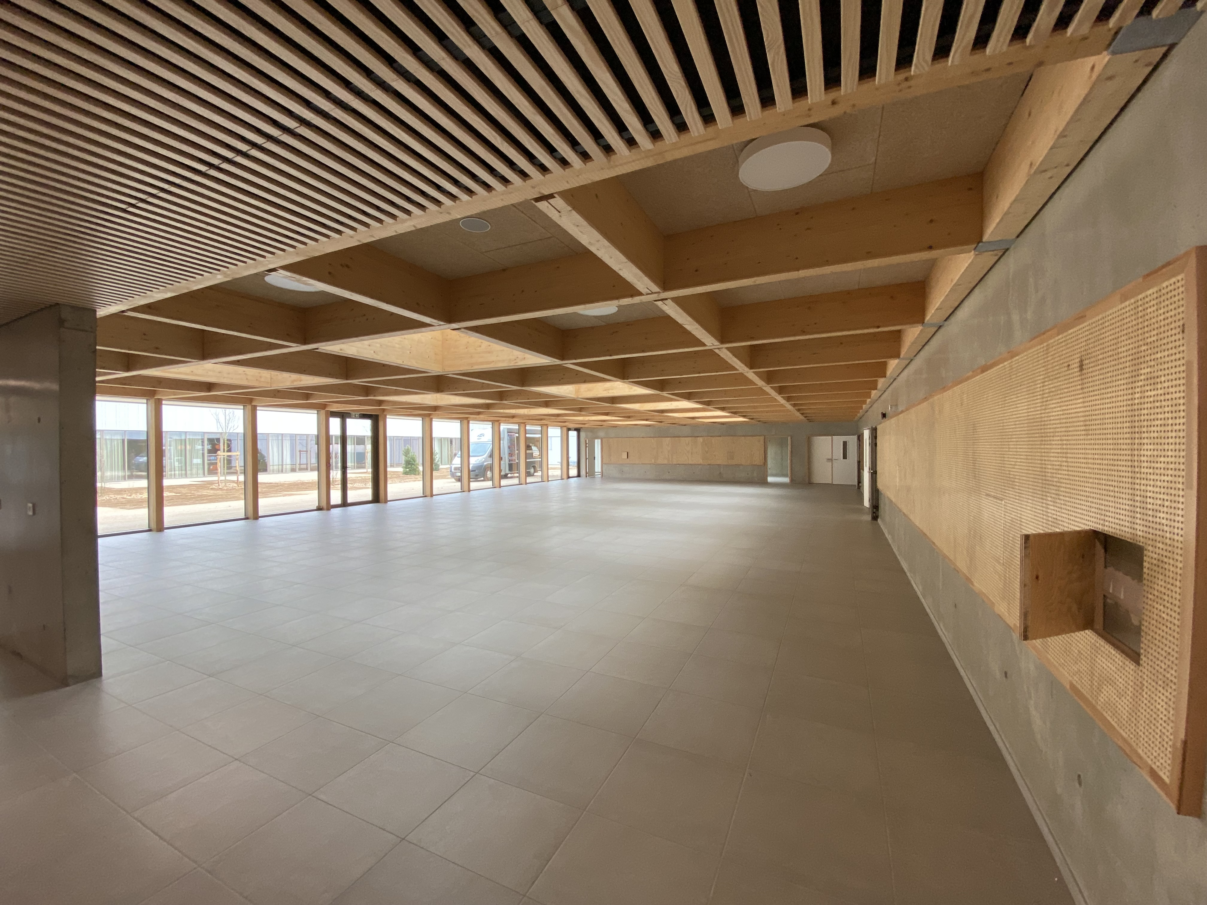 Vue de l'intérieur, chantier fini