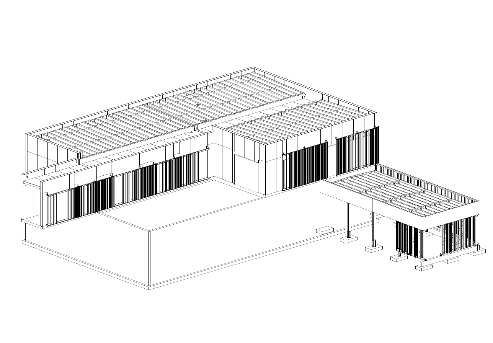 Plan 3d du bâtiment Mazières