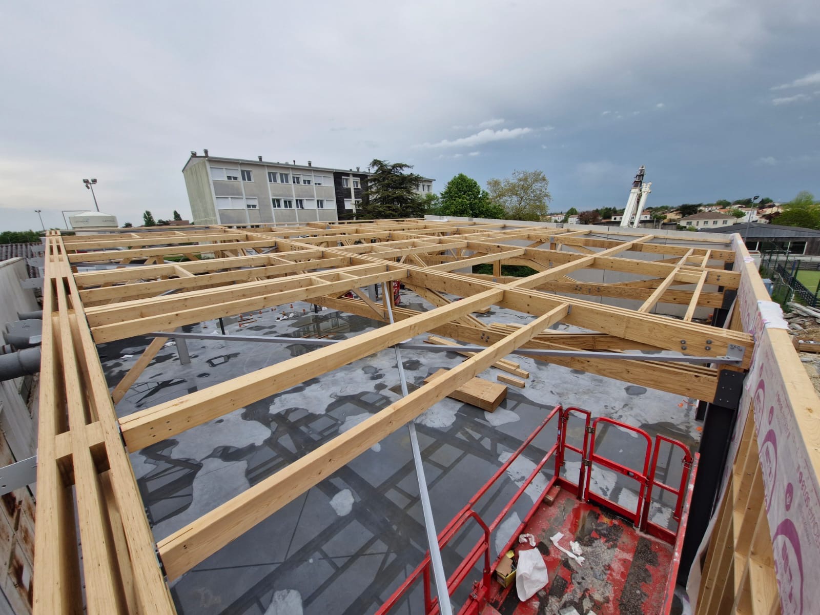 Vu d'en haut durant les travaux